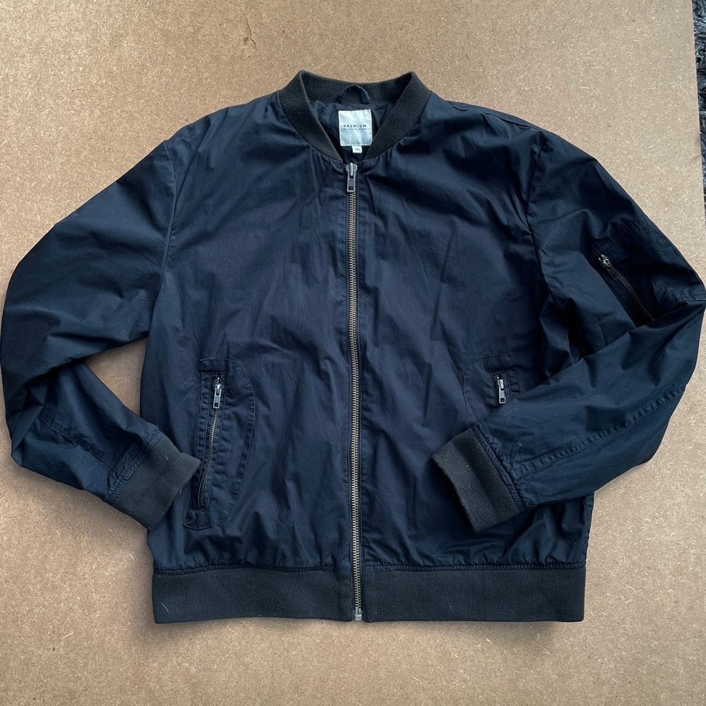 Premium by Jack & Jones Black bomber jacket
